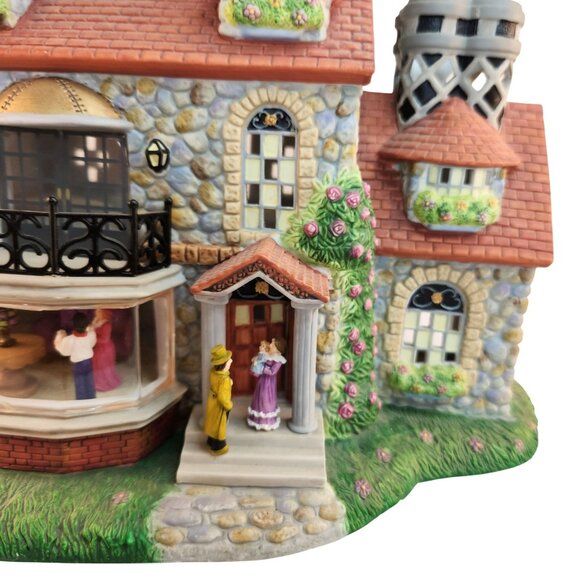 PartyLite Olde World Village Bristol House P7322 Tealight Holder 1990s Boxed - Picture 7 of 13